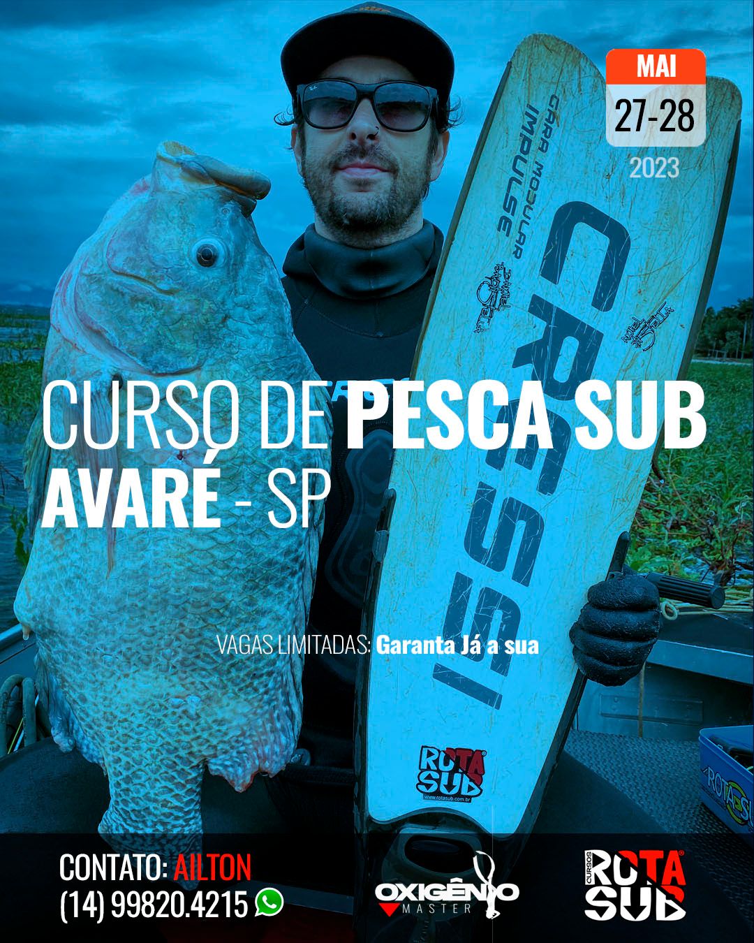 Curso de PESCA SUB em Avaré/SP - 1