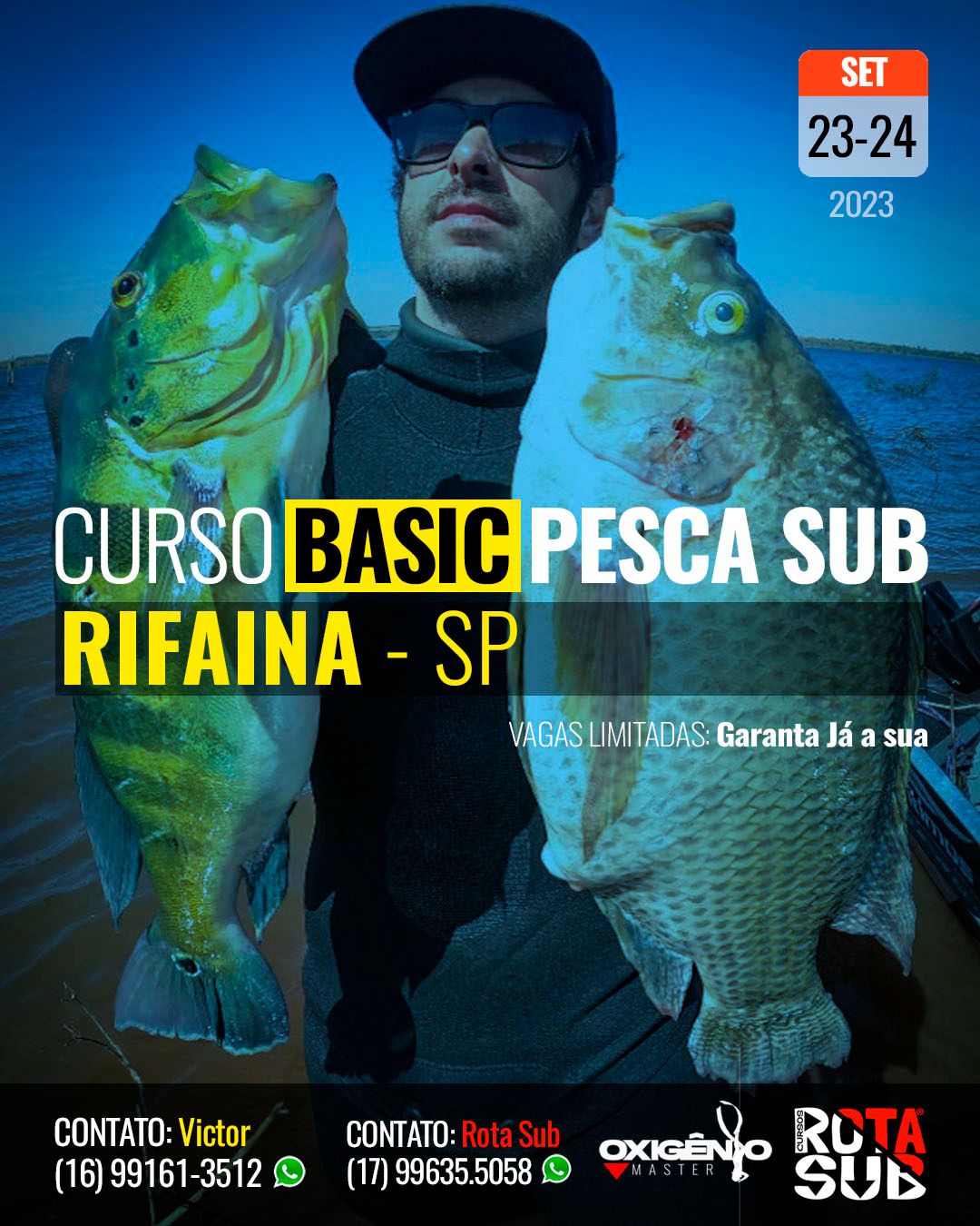 Curso de PESCA SUB em RIFAINA/SP - 1