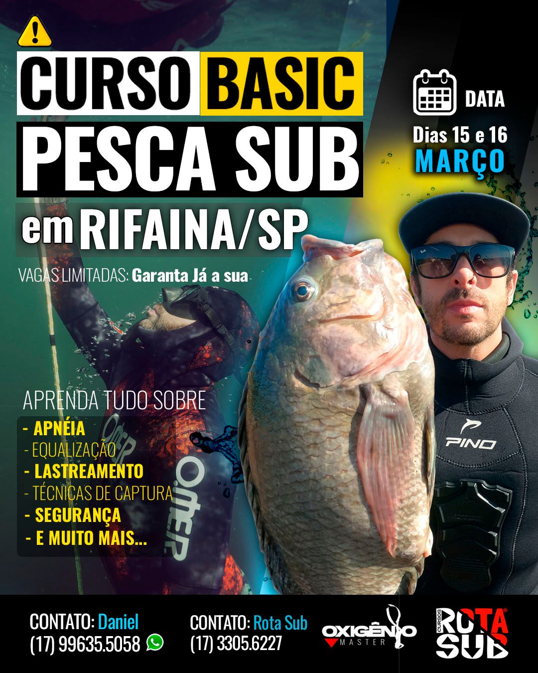 Curso de PESCA SUB em Rifaina/SP - 2
