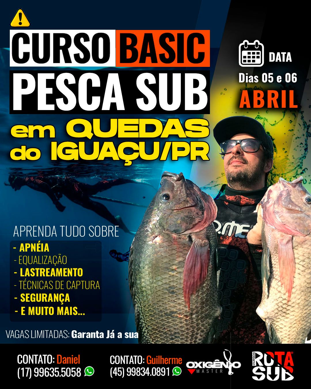Curso de PESCA SUB em QUEDAS DO IGUAÇU/PR - 2