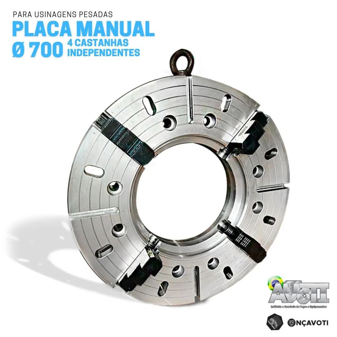 PLACA CASTANHAS INDEPENDENTES - USINAGEM PESADA! - 1