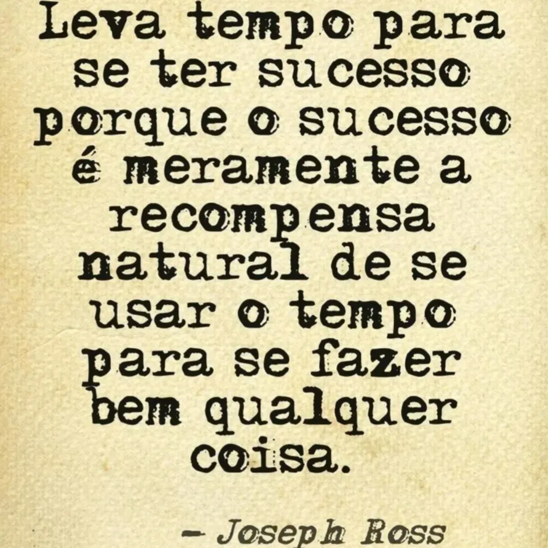 Foi Sorte, Foi Deus, mas foi, principalmente, muito trabalho e dedicação - 1