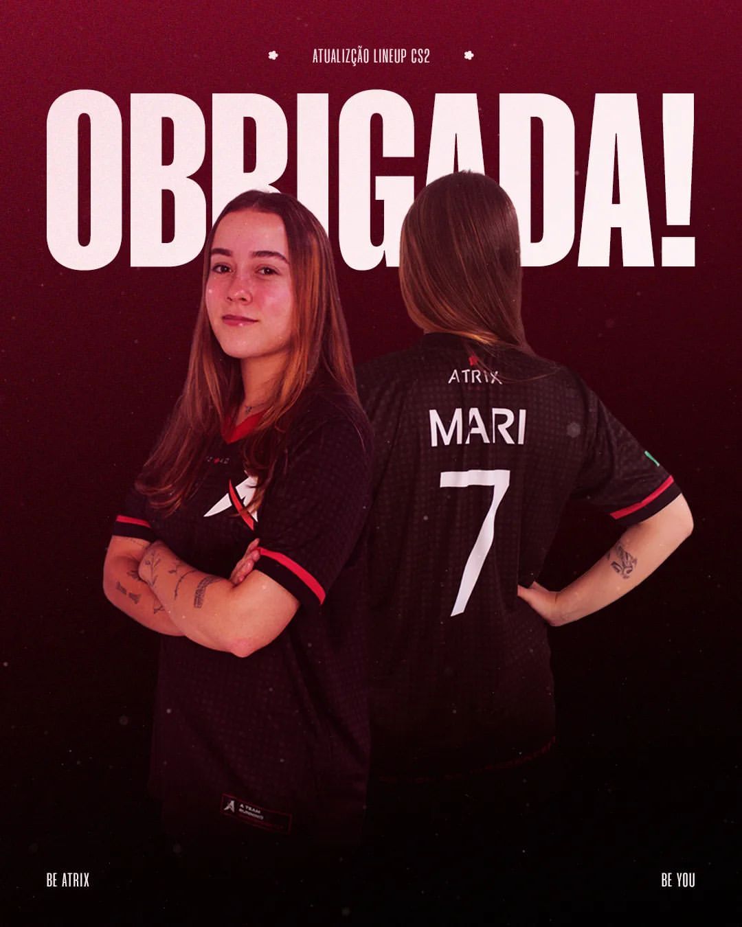 Atrix Esports anuncia atualização no Lineup, com a entrada de REGIANE no lugar de Mari - 2