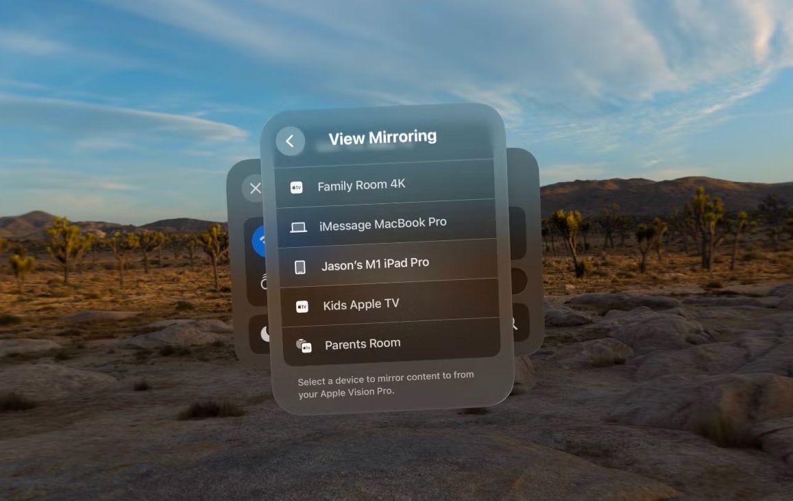Como espelhar Apple Vision Pro em dispositivos Apple: Guia Completo de Cast e AirPlay - 2
