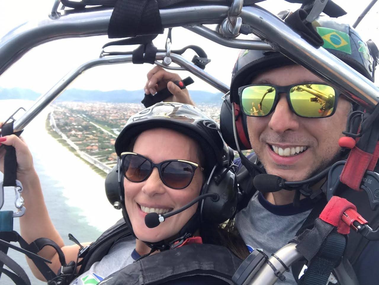 Voando duplo de paramotor - 2