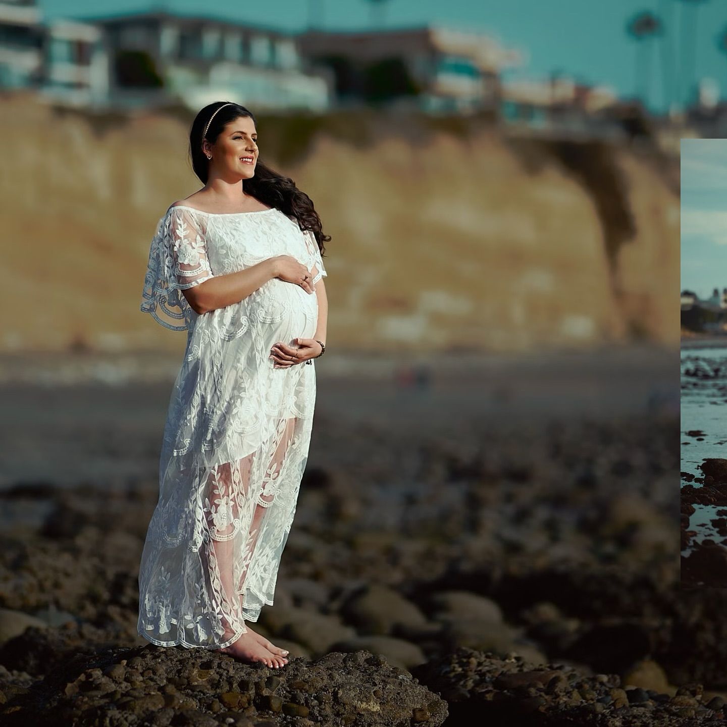 Tons de azul na doce espera por Adam - 3