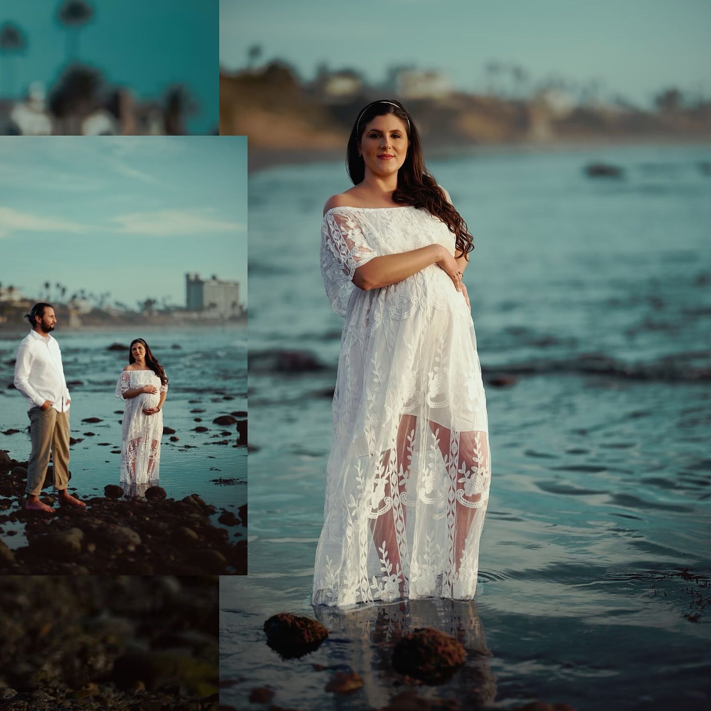 Tons de azul na doce espera por Adam - 4