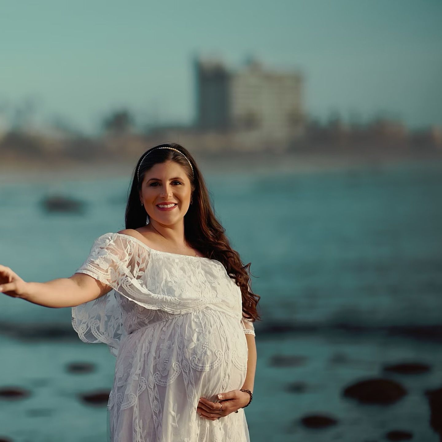 Tons de azul na doce espera por Adam - 7