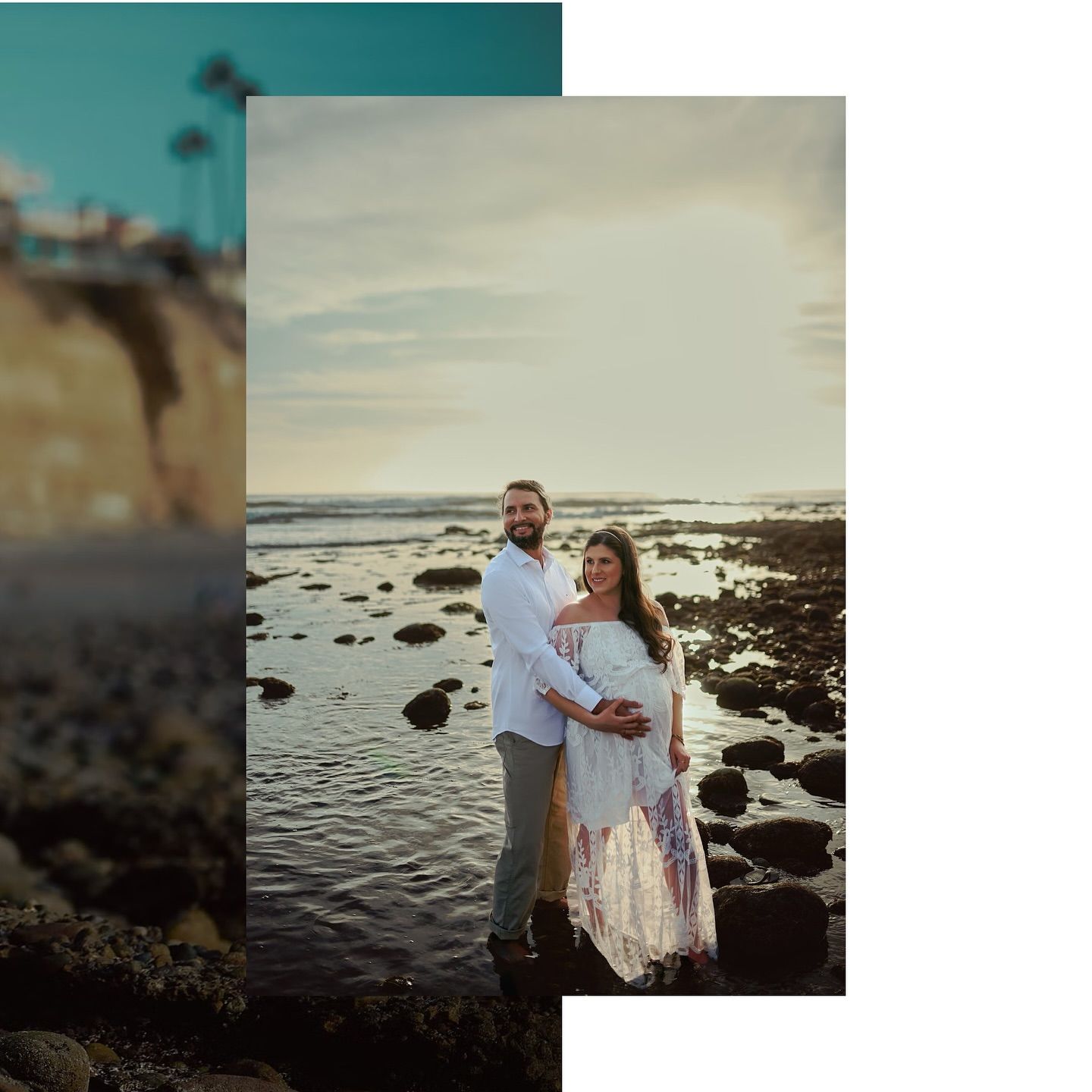 Tons de azul na doce espera por Adam - 9