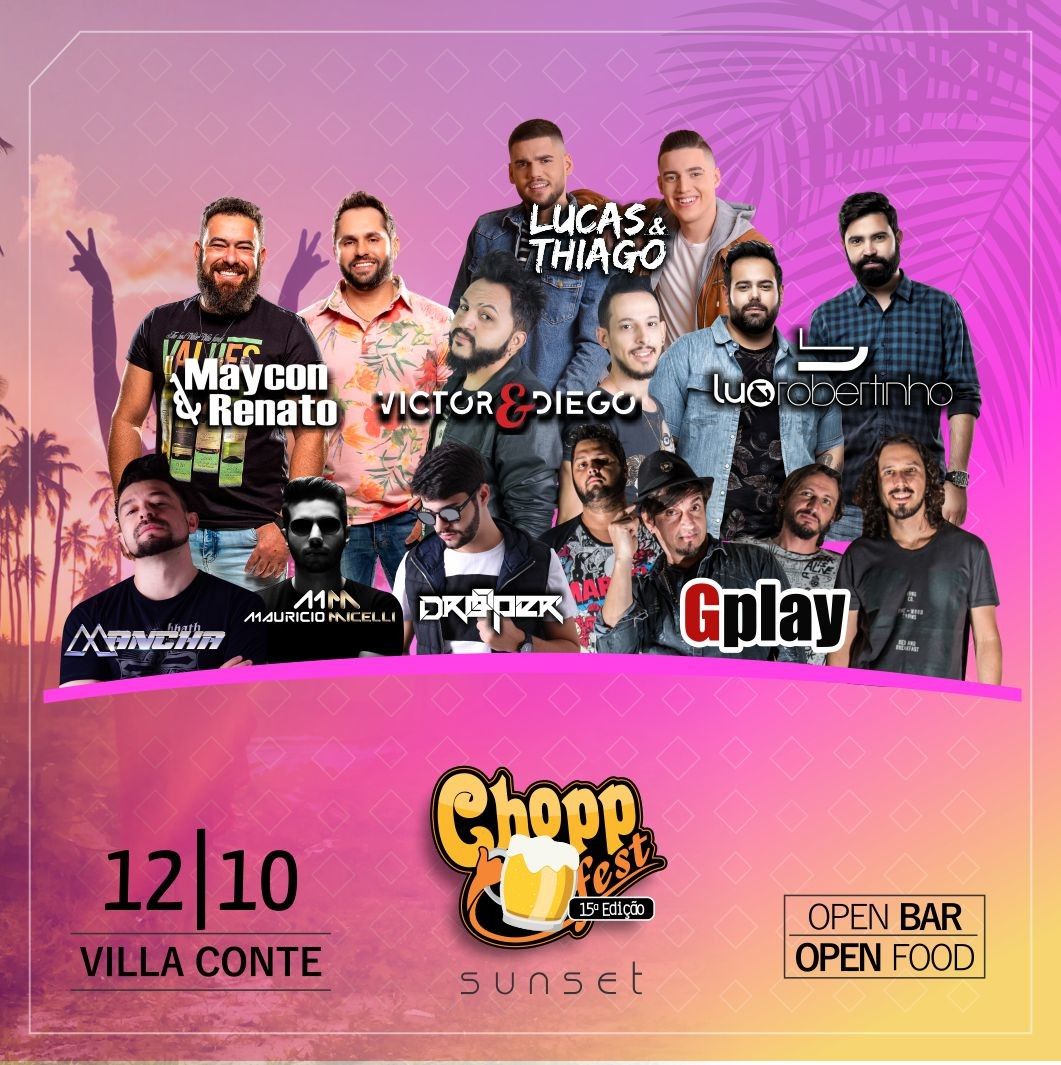 Vem aí a Chopp Fest Sunset 2019, a melhor balada ao por do sol em Rio Preto /vem-ai-a-chopp-fest-sunset-2019-a-melhor-balada-ao-por-do-sol-em-rio-preto