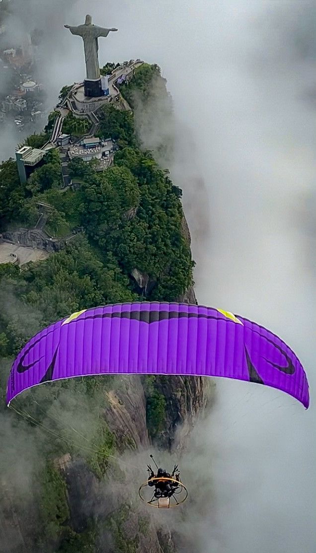 Voando de paramotor no Cristo Redentor - 20 - 7
