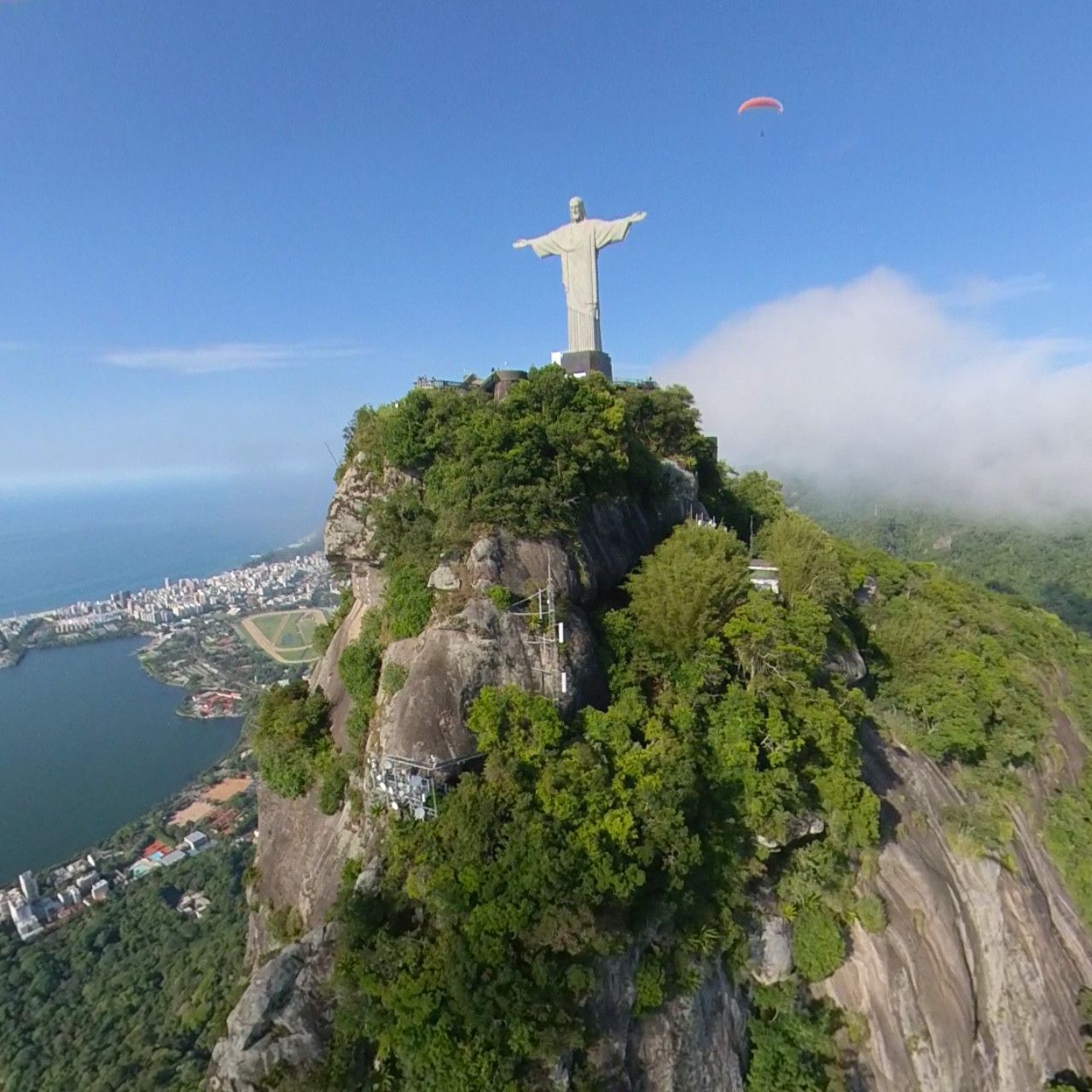 Voando de paramotor no Cristo Redentor - 20 - 11