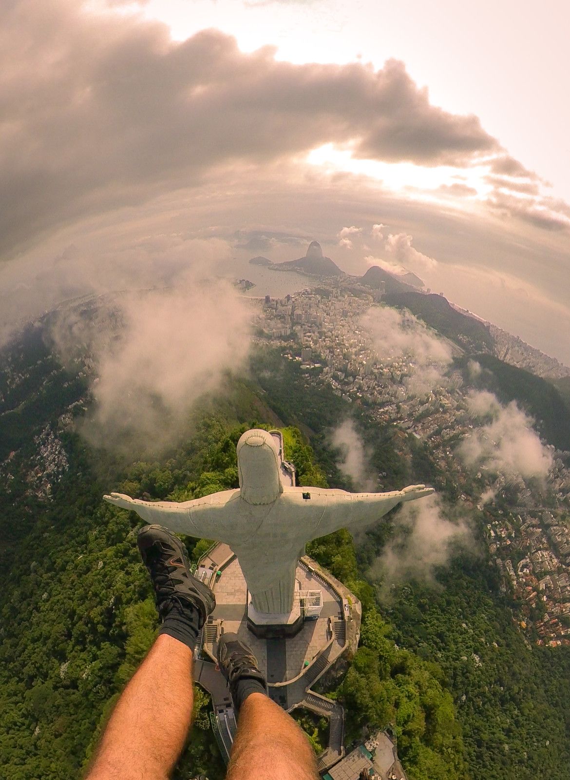 Voando de paramotor no Cristo Redentor - 20 - 12