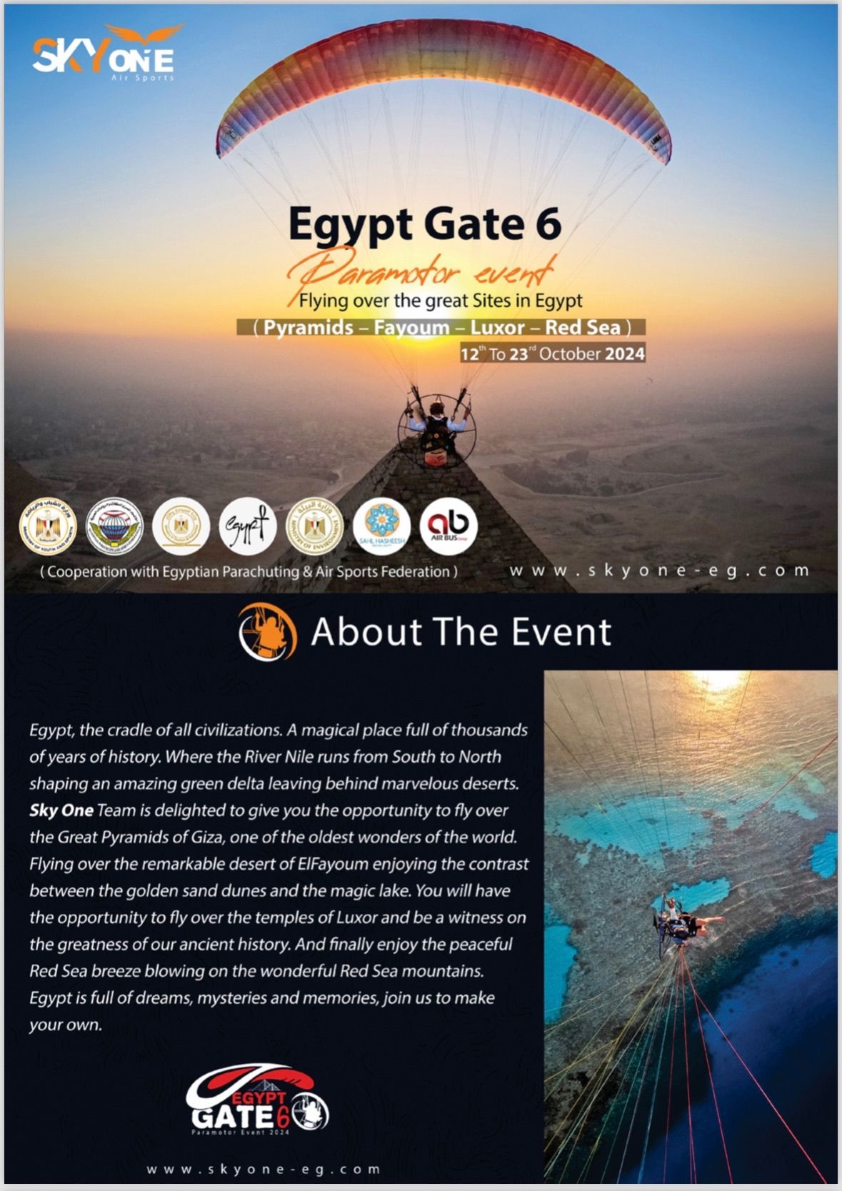 Voando de paramotor nas Pirâmides do Egito - 7 - 8