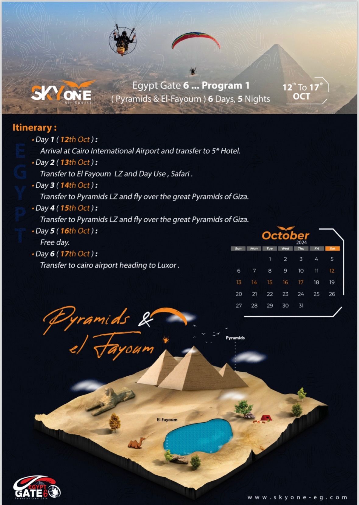 Voando de paramotor nas Pirâmides do Egito - 7 - 9