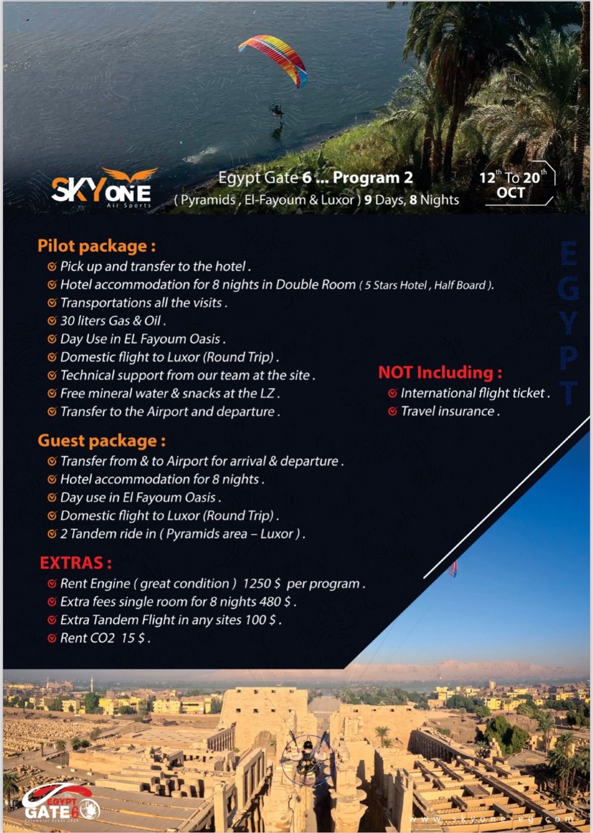 Voando de paramotor nas Pirâmides do Egito - 7 - 13