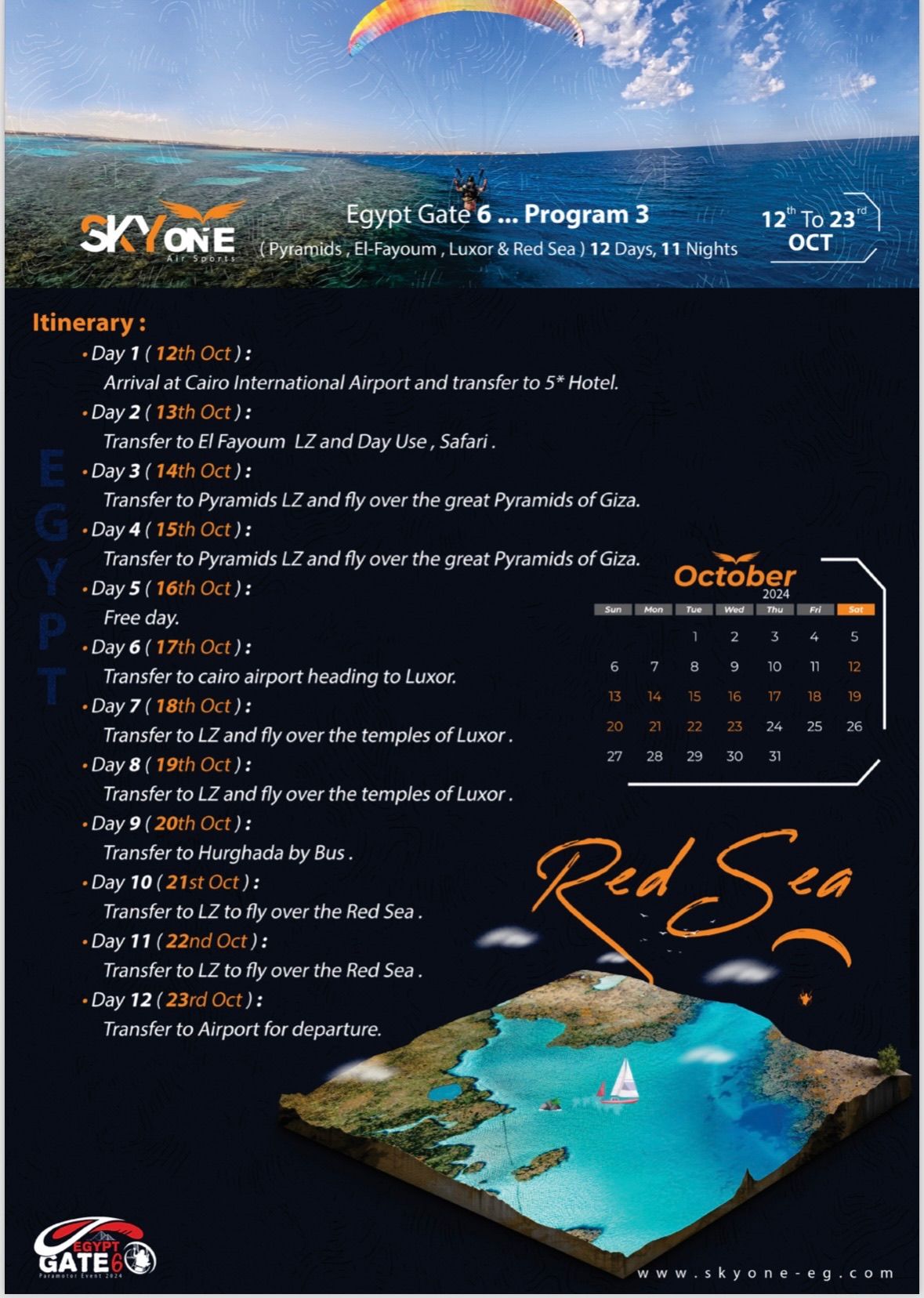 Voando de paramotor nas Pirâmides do Egito - 7 - 14