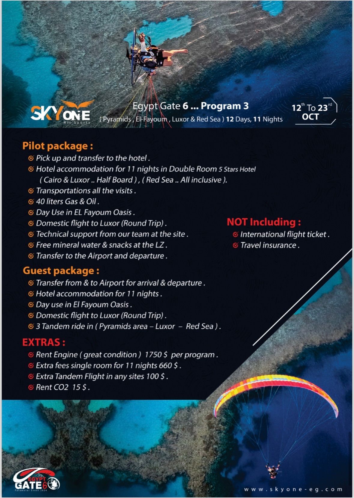 Voando de paramotor nas Pirâmides do Egito - 7 - 17