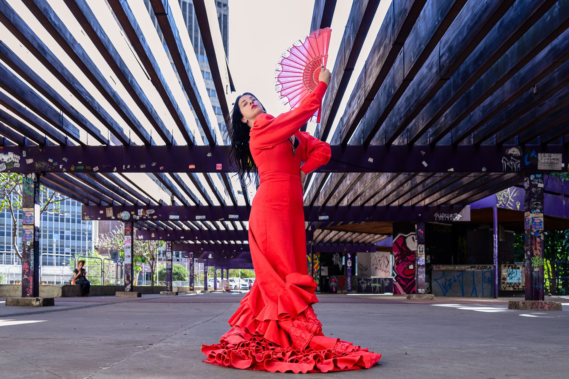 Teatro Satyros e arredores de SP com a bailaora Neni Benavente - 2 - 2