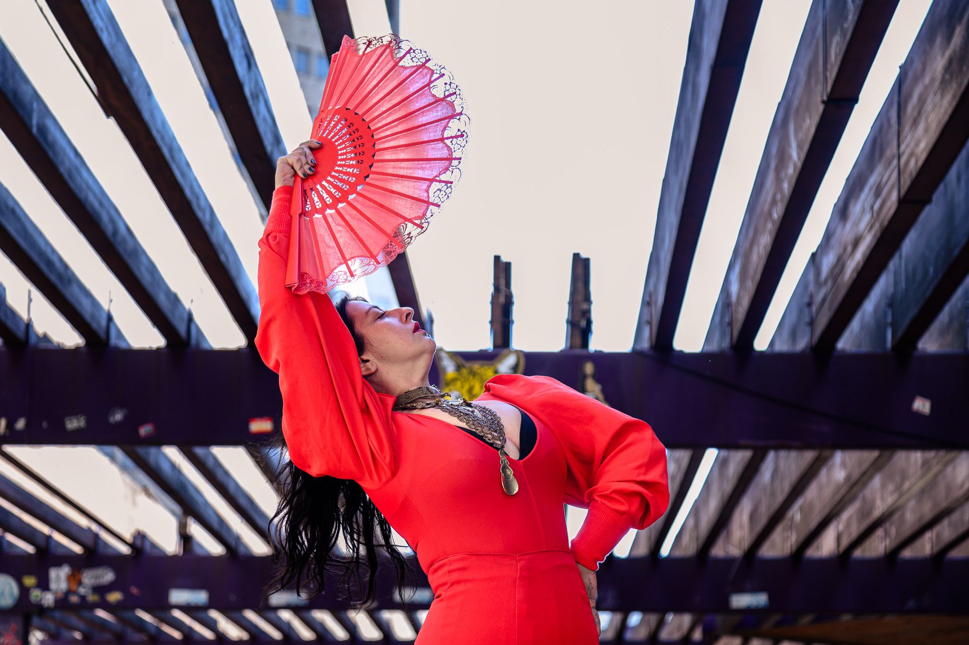 Teatro Satyros e arredores de SP com a bailaora Neni Benavente - 2 - 1