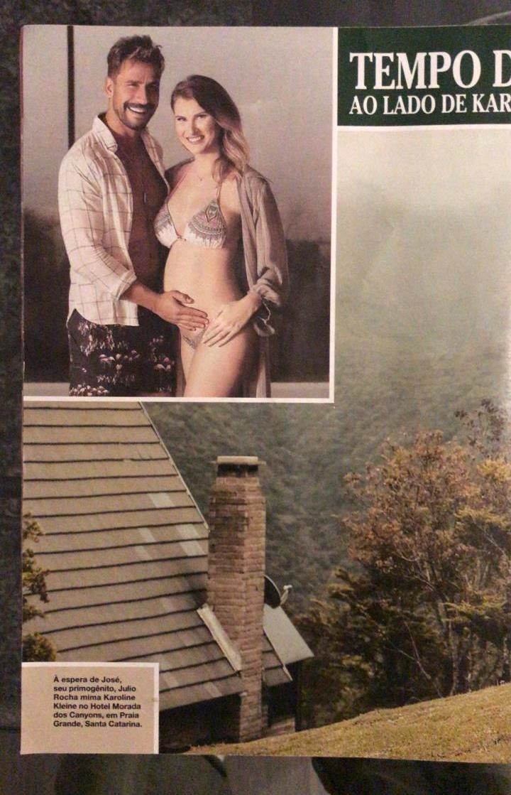 Fotos na revista Caras, ensaio Júlio Rocha e Karoline Kleine - 2 - 1