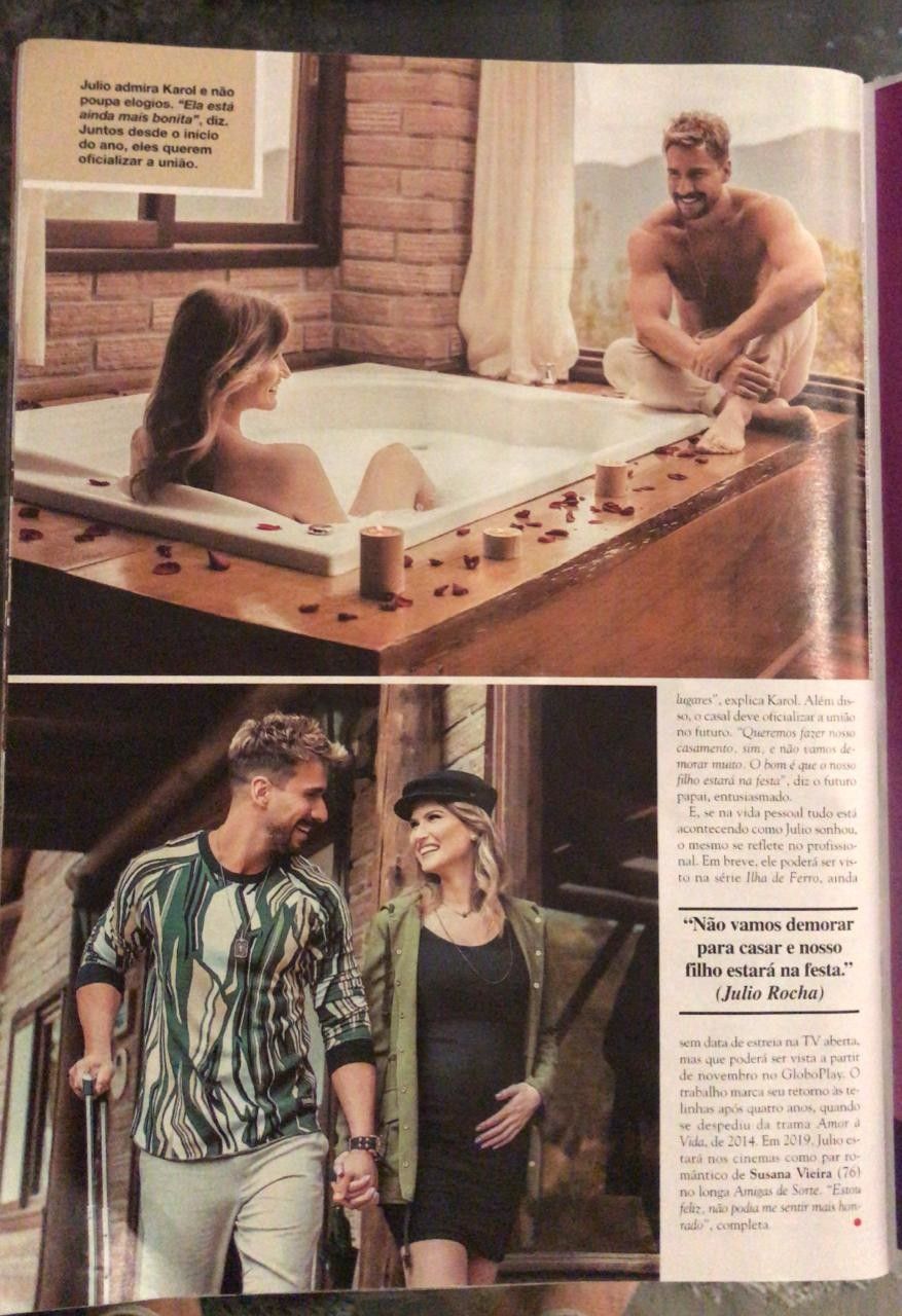Fotos na revista Caras, ensaio Júlio Rocha e Karoline Kleine - 2 - 4