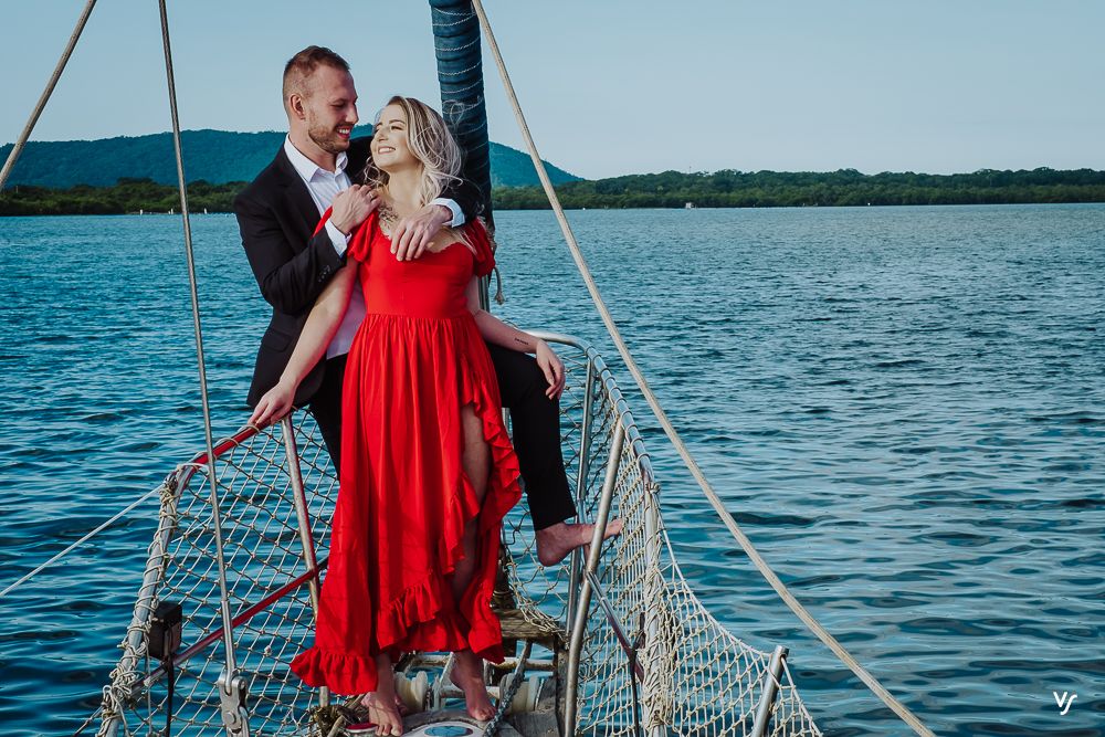 Pré wedding Tainá e Alex veleiro em São Francisco do Sul - SC - 2 - 4