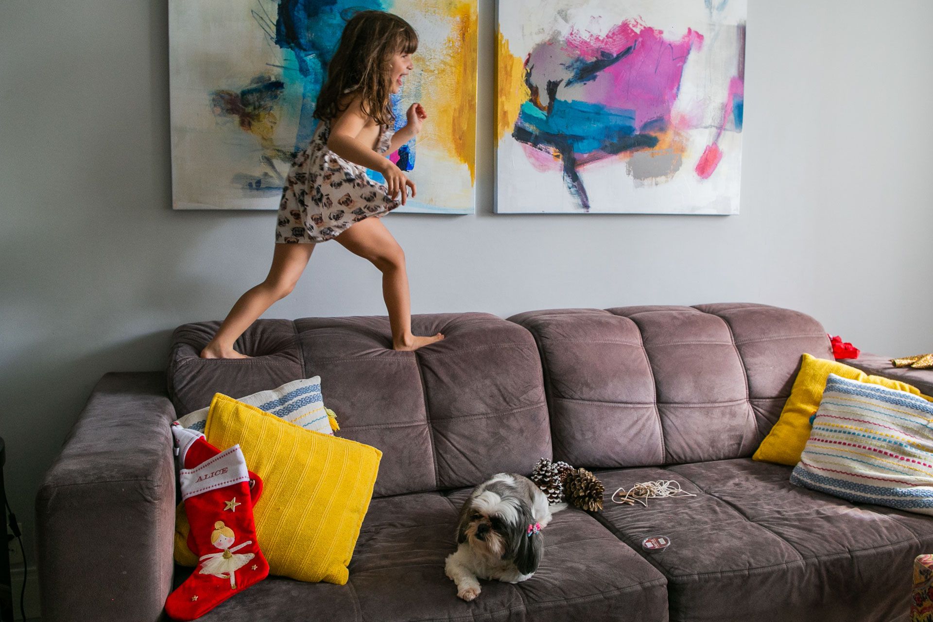 Montando a Árvore de Natal com a família da Josy em São Paulo SP - 2 - 10
