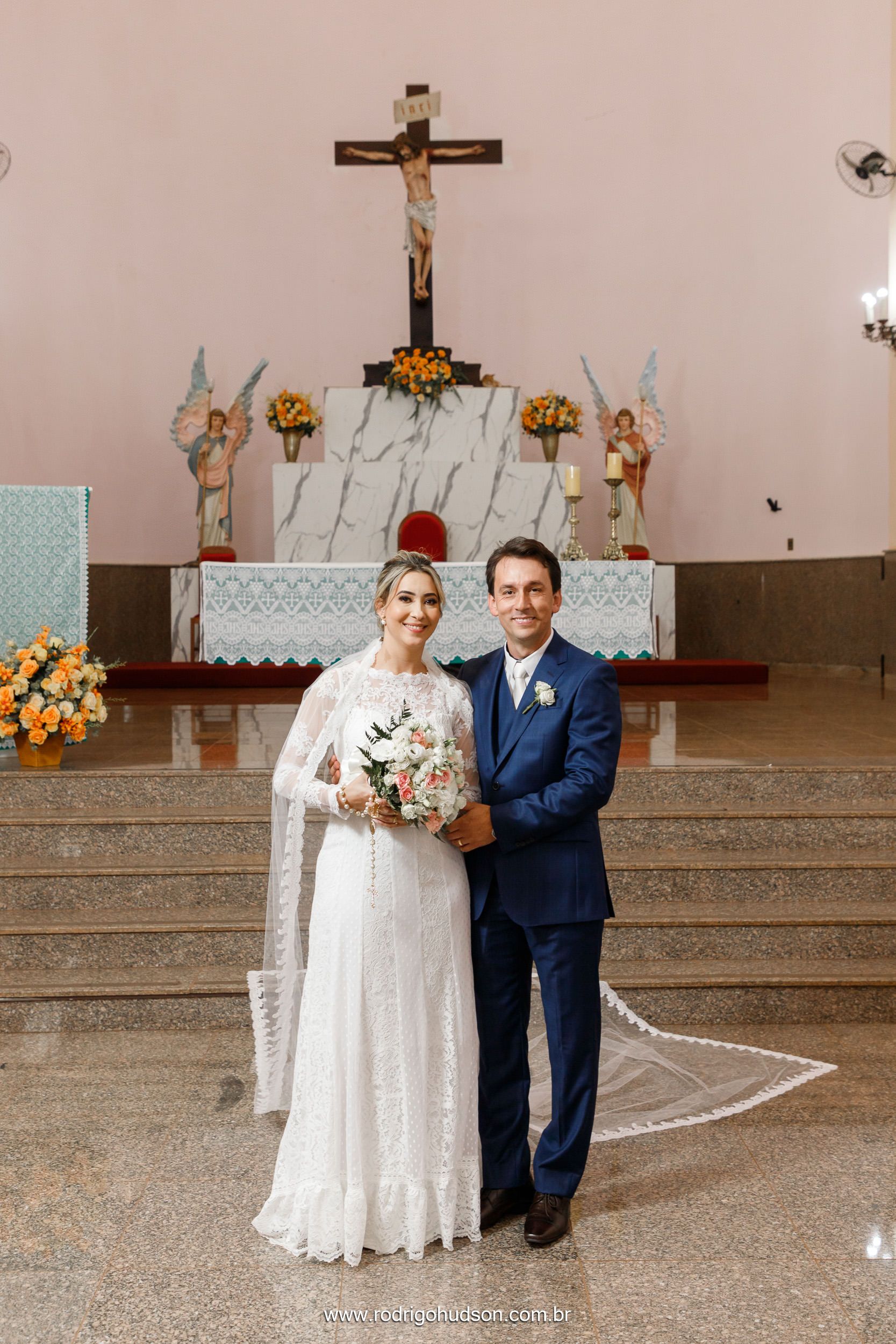 Casamento de Ângela e Bruno no Santuário de Nossa Senhora Aparecida de Jaboticabal - SP - 1 - 2