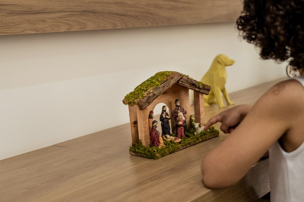 Ensaio de Natal em casa - Robson  Laila  e Carol - 2 - 5