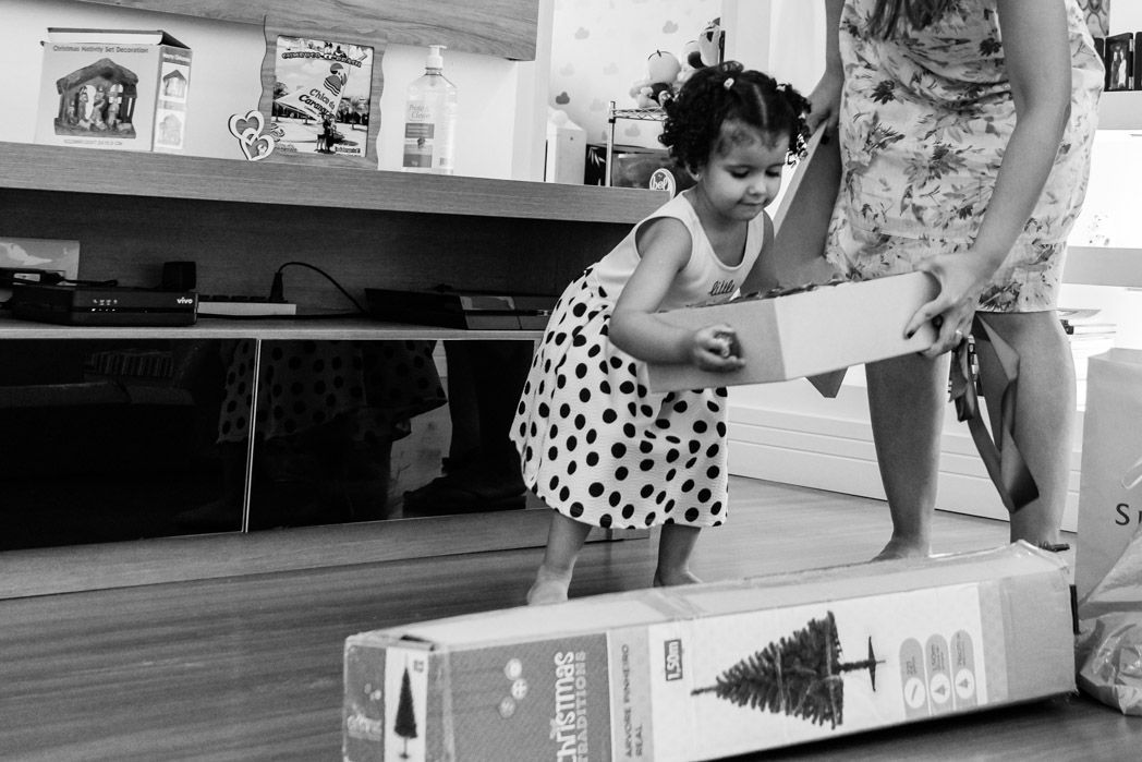 Ensaio de Natal em casa - Robson  Laila  e Carol - 2 - 6