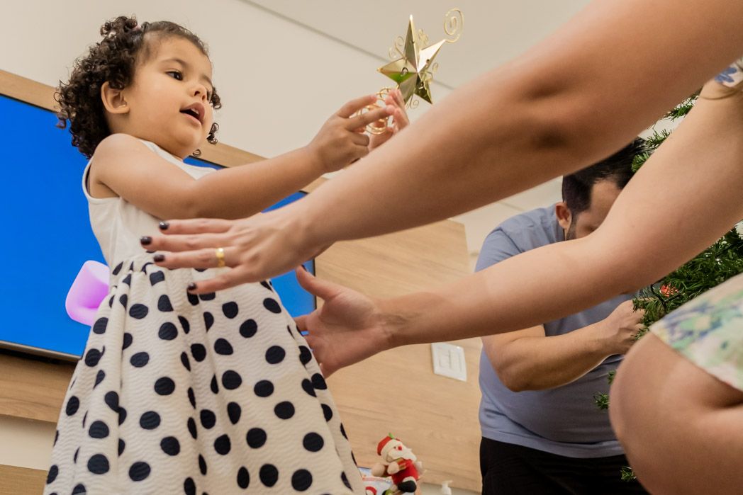 Ensaio de Natal em casa - Robson  Laila  e Carol - 2 - 12