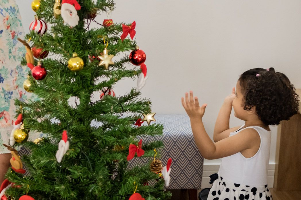 Ensaio de Natal em casa - Robson  Laila  e Carol - 2 - 16