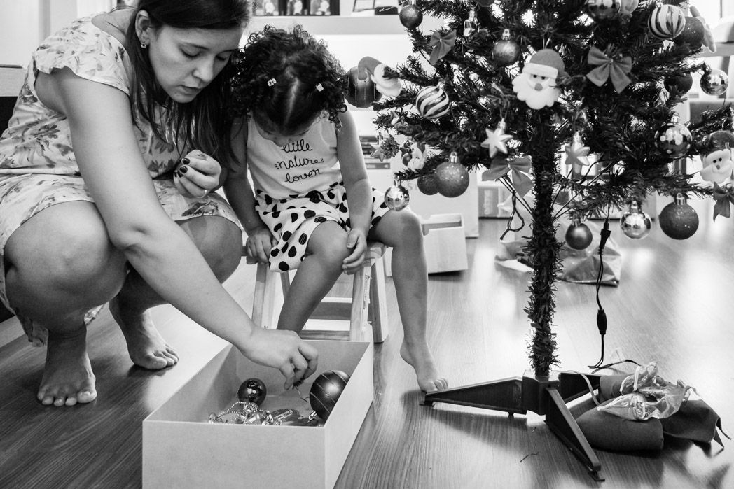 Ensaio de Natal em casa - Robson  Laila  e Carol - 2 - 19