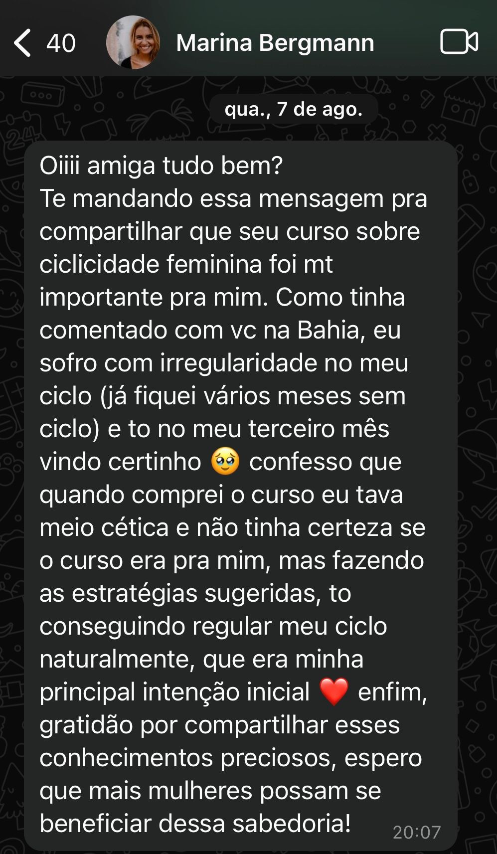Ciclicidade Feminina - 4 - 0