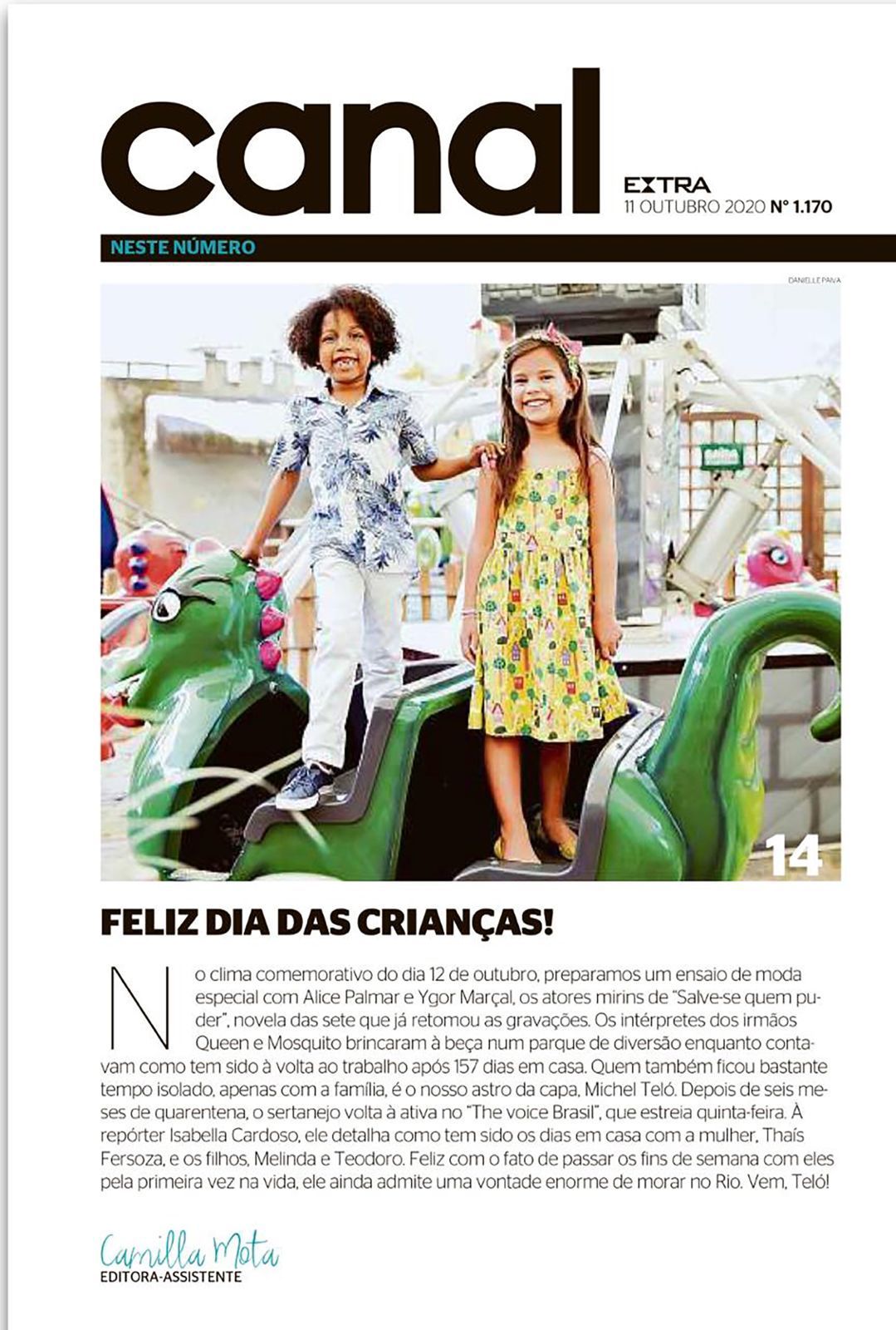 Ensaio Infantil no Jornal Extra - 2 - 0