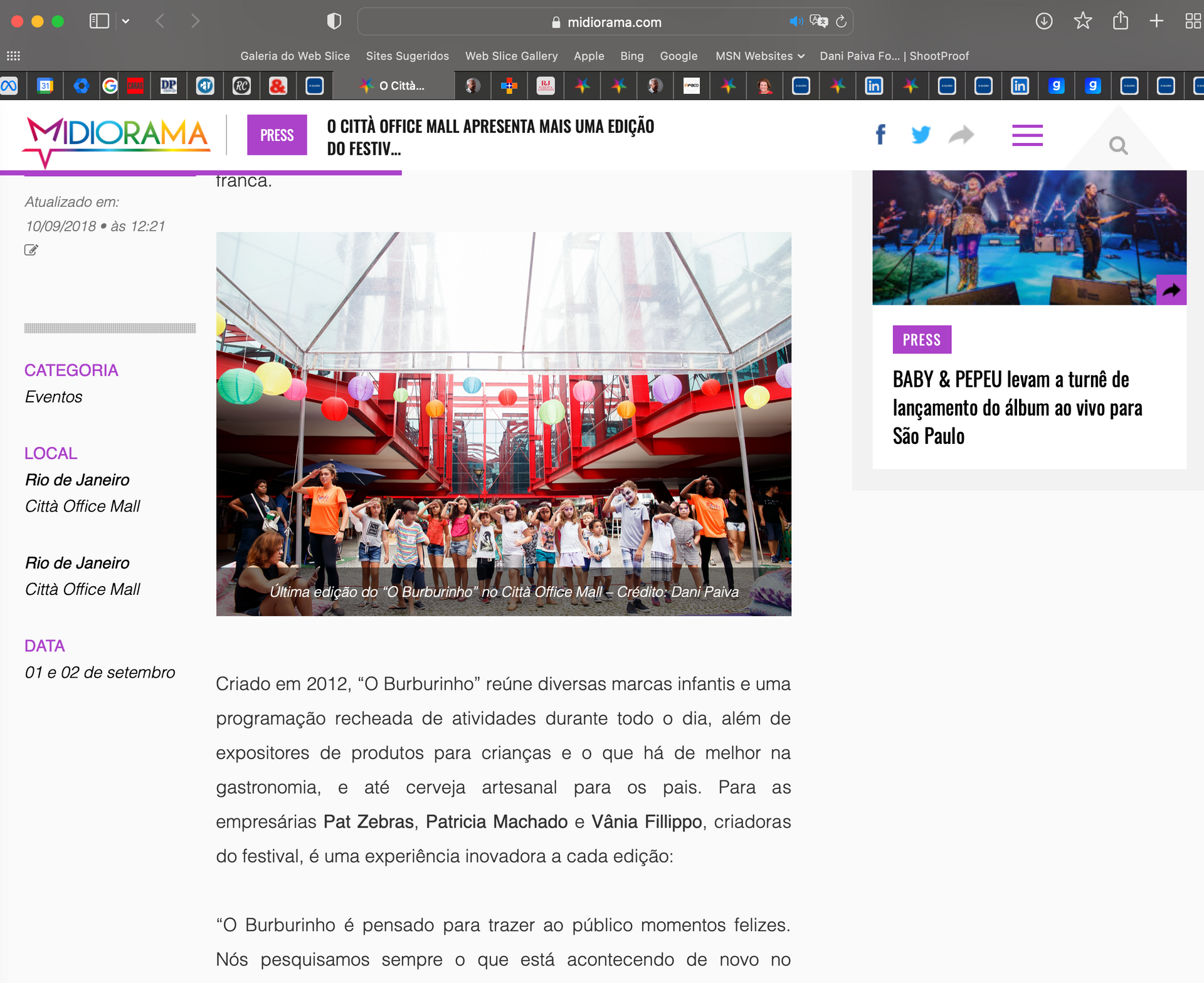 O Burburinho no site Midiorama - 2 - 0