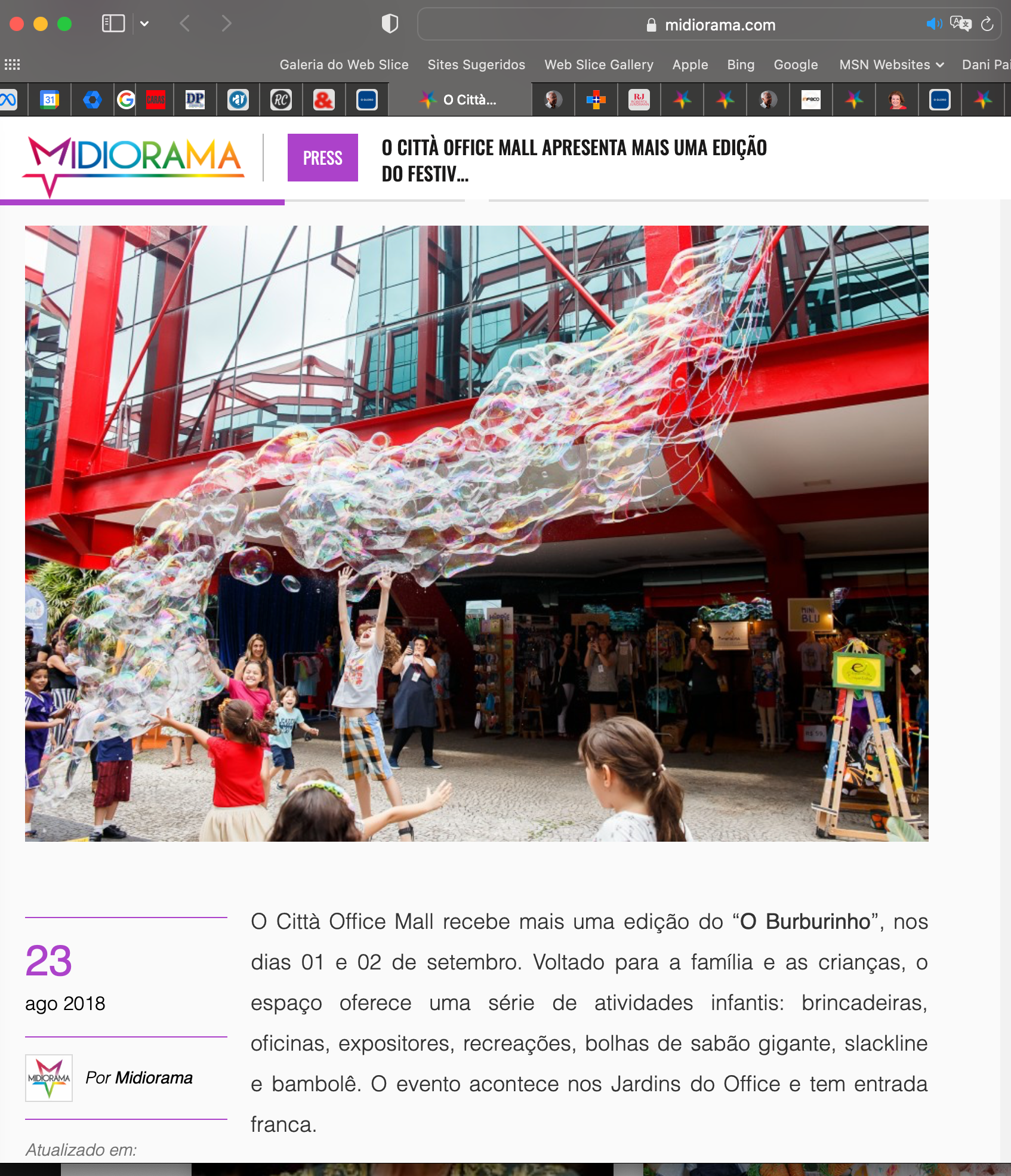 O Burburinho no site Midiorama - 2 - 1