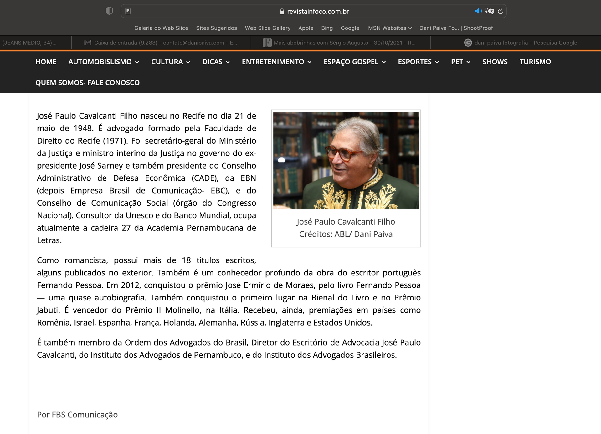 Revista In Foco - Zé Paulo Cavalcanti - 2 - 3