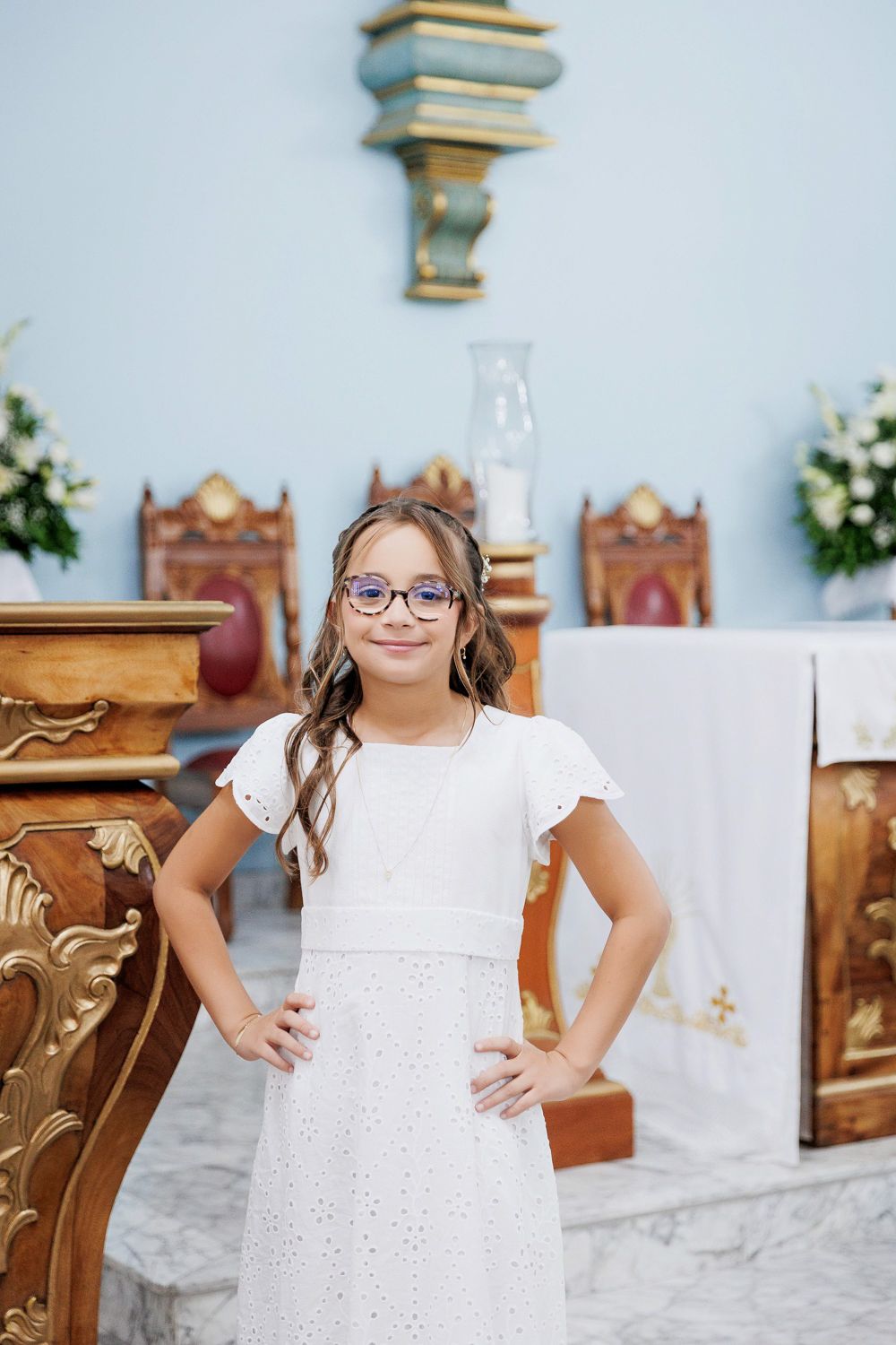 Primeira Comunhão da Beatriz Guida na  Paróquia Nossa Senhora da Conceição - Gávea - 2 - 5