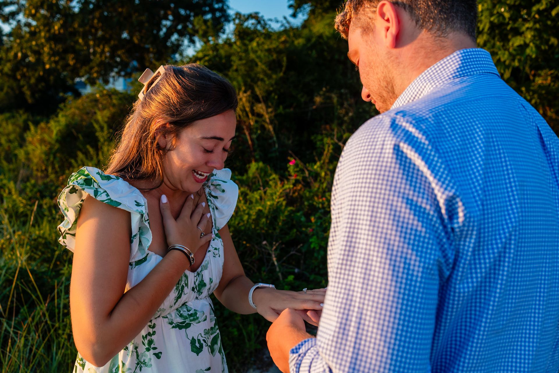Jake's Sunset Surprise Proposal to Gabrielle at Gray Gables Beach - 2 - 3