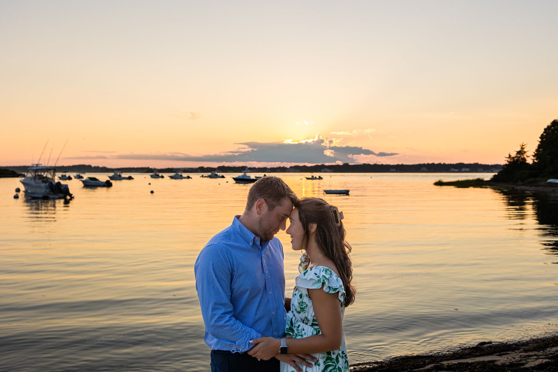Jake's Sunset Surprise Proposal to Gabrielle at Gray Gables Beach - 2 - 2