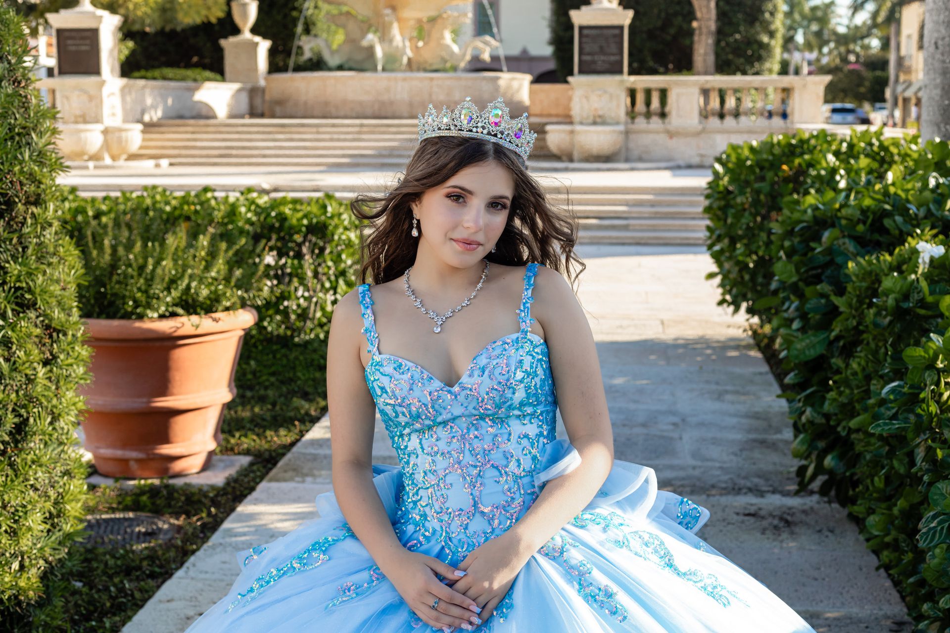 Radiant in Blue: Samantha's Sweet 16 Photo Shoot - 2 - 3