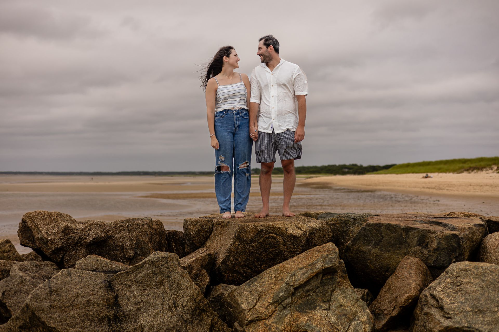 Cloudy Skies, Bright Future: Lauren & Max’s Heartfelt Proposal at Crosby Landing Beach - 2 - 0