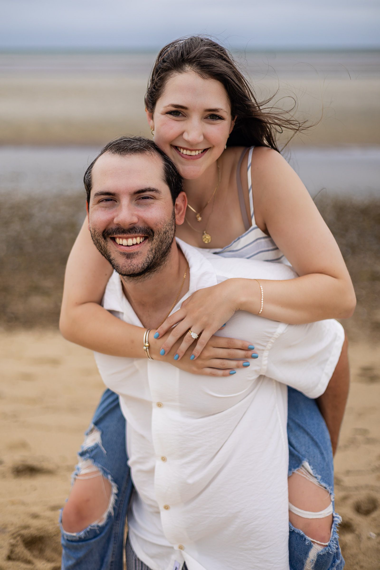 Cloudy Skies, Bright Future: Lauren & Max’s Heartfelt Proposal at Crosby Landing Beach - 2 - 0