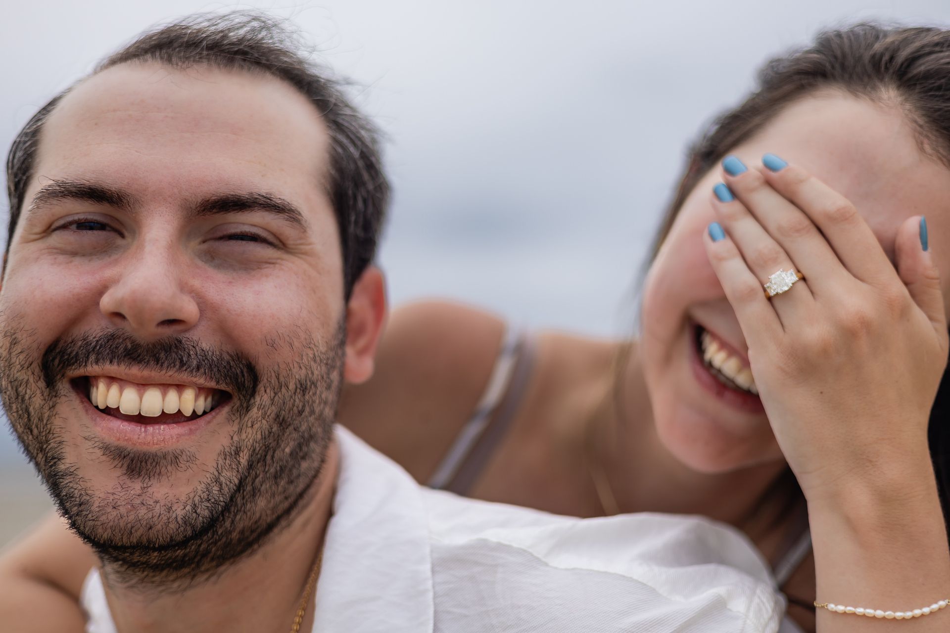 Cloudy Skies, Bright Future: Lauren & Max’s Heartfelt Proposal at Crosby Landing Beach - 2 - 3