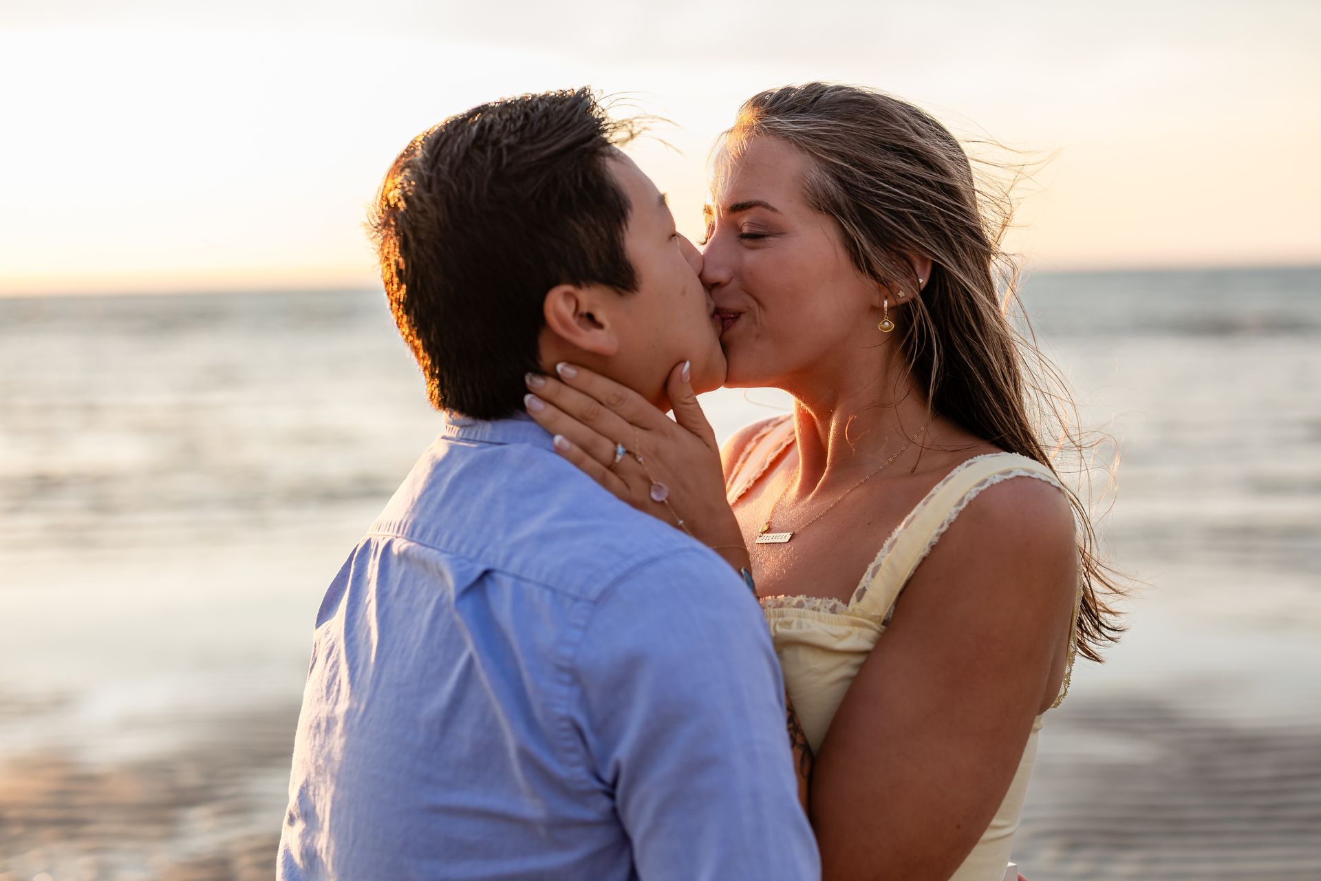 Steven & Waverly’s Surprise Proposal at Sunset – Mayflower Beach, Cape Cod - 2 - 1