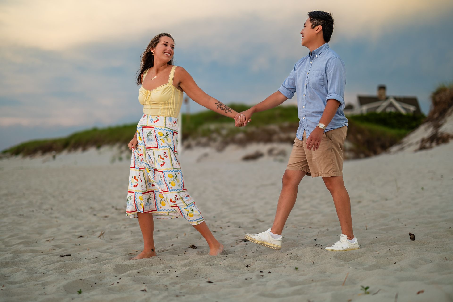 Steven & Waverly’s Surprise Proposal at Sunset – Mayflower Beach, Cape Cod - 2 - 0