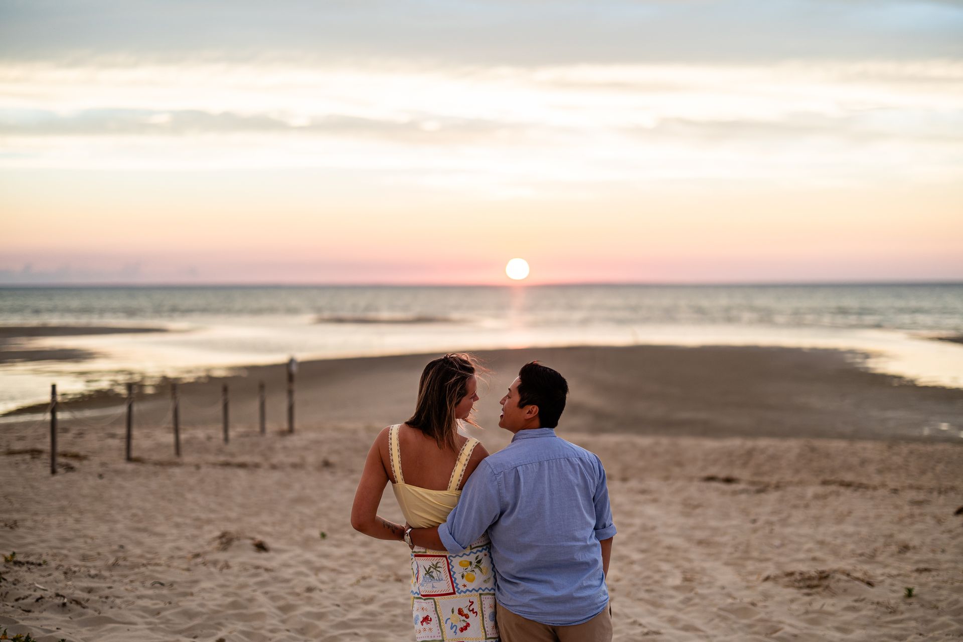 Steven & Waverly’s Surprise Proposal at Sunset – Mayflower Beach, Cape Cod - 2 - 0