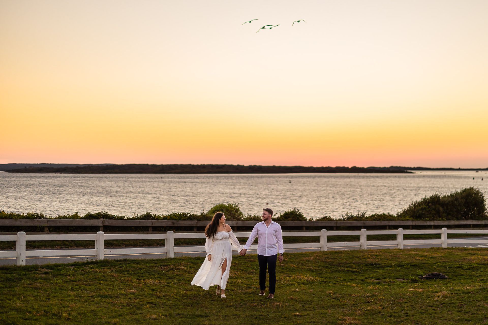 Michelle & James | Romantic Sunset Engagement at Nobska Light, Falmouth MA - 2 - 3